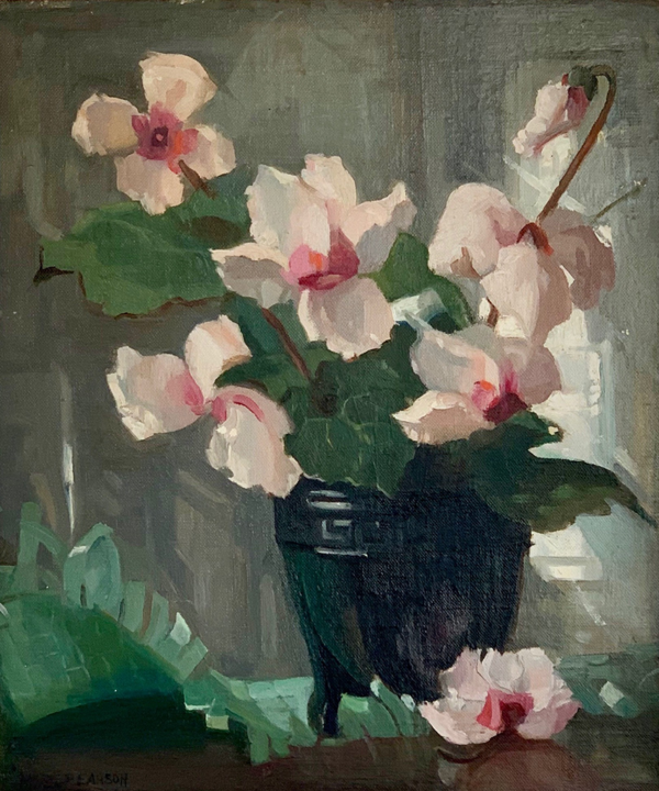Cyclamen in a Vase by Marguerite Stuber Pearson