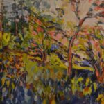 Fauvist Landscape with Trees by Jehudith Sobel