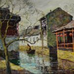 Chinese Canal Scene, 2003 by Yuan Huang Xie