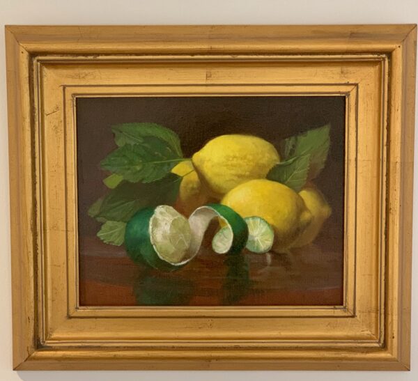Still Life of Lemons and Lime by Guy Steele Fairlamb