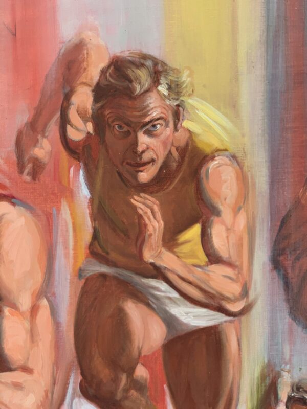 Guy Fairlamb, "Man Running Against Himself" (detail)